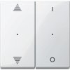 Kryt pre modul tlačidlový 2diel. pikt.šíp.-1/0 biela polárna Merten KNX SysM (Schneider)