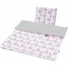 Obojstranný Set z Velvet do kočíka New Baby lapač snov sivý Bavlna/Polyester 75x100 cm, 30x35 cm