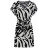 Dámske voľnočasové šaty FUNDANGO, PALMETTA Čierna,Biela L