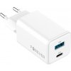 Forever TC-08-45AC GaN PD QC charger 1x USB-C 1x USB 45W biela