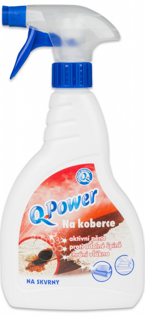 Q Power aktívna pena na ručné čistenie kobercov 500 ml od 2,6 € - Heureka.sk