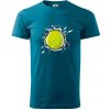 Tenisová loptička v triku - Klasické pánske tričko vyššej gramáže - 3XL ( Petrolejová )