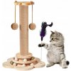 ŠKRABADLO PRE MAČKU DOMČEK BRLEH STĹPIK + HRAČKA NA ŠKRABANIE