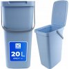 KADAX KOŠ NA ODPADKY, NÁDOBA NA ODPAD 20L, VEDRO NA TRIEDENIE S RÚČKOU