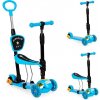 EcoToys Trojkolesová LED balančná kolobežka 5v1 lienka ECOTOYS Modrá