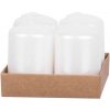 MagicHome Vianoce biela 4 x 6 cm 4 ks