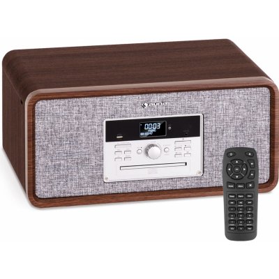 Auna Bella Ann, stereo systém, gramofón, rádio DAB+/UKW, USB, bluetooth (TTS14-Bella Ann WD)