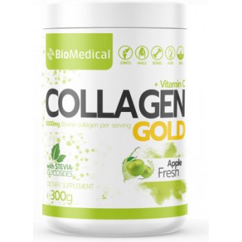 Collagen Gold hydrolyzovaný kolagén 300 g Stevia Apple Fresh
