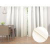 Biante Dekoračný záves TF-037 Smotanový bez vzoru - š. 150 cm 150x260 cm