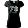 70 a fešák - Dámske tričko Pure - 3XL ( Čierna )