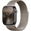 Apple Watch Series 10 42 mm Cellular prírodný titán s prírodným milánskym ťahom MWXF3QC/A