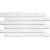Obkladové panely 3D PVC TP10024059, cena za kus, rozmer 966 x 484 mm, obklad biely matný, GRACE