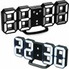 Budík digitálny 3D LED CLOCK GH8018 čierny (LTC04)