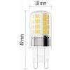 LED žiarovka Classic JC / G9 / 4,2 W (40 W) / 470 lm / teplá biela/ 2 ks(EMOS)