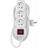 EMOS SK s.r.o. Predlžovací kábel 5 m / 3 zásuvky / s vypínačom / biely / PVC / 1,5 mm2 - P1315R