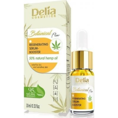 Delia Cosmetics Botanical Flow Hemp Oil regeneračné sérum 10 ml