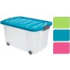 EU úložný box s kolieskami 60 x 40 x 32 cm 76L mix farieb