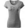 Geometria - svet - Dámske tričko Pure - 2XL ( Tmavosivý melír )
