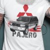 Tričko s potlačou MITSUBISHI PAJERO Pánsky Biela S