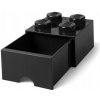 LEGO® úložný box s šuplíkem 25 x 25 x 18 cm černá