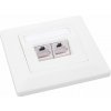 Solarix Networks Limited Zásuvka dátová SX9-2-6-STP-WH - 2xRJ45 pod omietku - 23100094