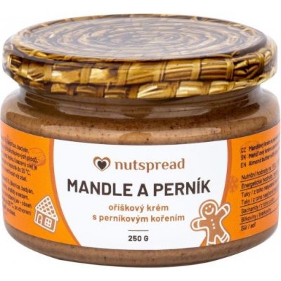 Nutspread Krém z pražených mandlí s perníkovým koreniem 250 g