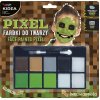 Farby na tvár PIXEL - fosforeskujúce farby + štetec (sada)