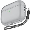 AhaStyle transparentný obal s pútkom pre AirPods Pro 2 - sivý - možnosť vrátiť tovar ZADARMO do 30tich dní