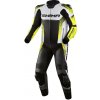 SHIMA STR 2.0 BLACK/WHITE/YELLOW FLUO pánska kožená kombinéza 48