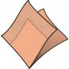 Servítky 24x24cm 2-vrstvové 4f 250ks apricot
