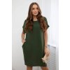 Fashionweek Dámske šaty s vreckami ľahké a vzdušne K5954 Farba: Khaki, Veľkosť: Universal