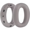Náhradné náušníky pre slúchadlá Sony MDR-1000X a WH-1000XM2 - Sivé, kožené