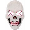 Verk Desivá svietiaca maska ​​lebka bielofialová