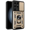 Kryt Magnetic Holder Armor na Samsung Galaxy S24 Ultra 5G - Zlatá