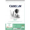 Skicár CANSON 1557, krúžková väzba 180g, A5+, 30 listov
