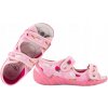 RENBUT 33-378 DIEVČENSKÉ DOMÁCE TEXTILNÉ SANDÁLKY PREZÚVKY PAPUČE NA SUCHÝ ZIPS 30