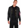 Alpha Industries bunda MA-1 FLC REV obojstranná pánska zimná bunda black/camo čierna