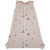 EKO Vak na spanie bavlnený multifunkčný My farm Powder pink 50x75 cm, 3-12m 2,5 TOG