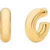 Michael Kors Minimalistické pozlátené náušnice kruhy MKJ842200710