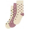 Minipop dětské bambusové ponožky 3 páry MP31 Heart mix