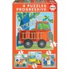 EDUCA Puzzle Zvierací záchranári 4v1 (6,9,12,16 dielikov)
