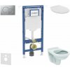 Geberit Duofix Set predstenovej inštalácie, WC Alpha s doskou, tlačidlo Sigma01, matný chróm SANI11CD2103