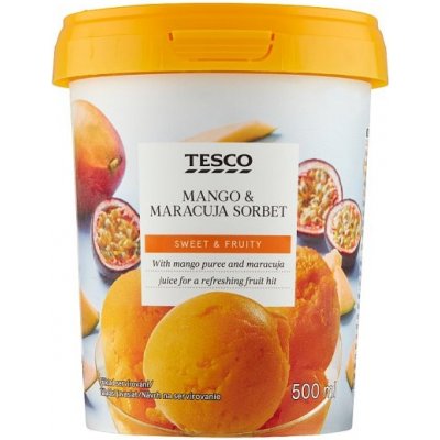 Tesco Sorbet mangovo-marakujový 500 ml