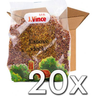 J. VINCE Ľanové vločky 200g | 20ks v kartóne