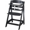 roba Detská drevená vysoká jedálenská stolička Sit Up (čierna/flex) (100306933)