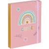 BAAGL Zakladače na školské zošity A5 Rainbow pink