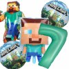BALÓNY SÚPRAVA BALÓNOV DEKORÁCIE MINECRAFT NA 7. NARODENINY 5 KS