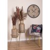 Clayre & Eef Set 2ks zlatý antik odkladací stolík Pauli - 42*38*58 / 30*28*48 cm - Clayre & Eef