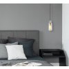Luster Globo 15708H LIDARIA E27 25 W čierny/mosadz/dymové sklo