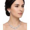 Naishide Jewelry Luxusný svadobný set náhrdelník a náušnice